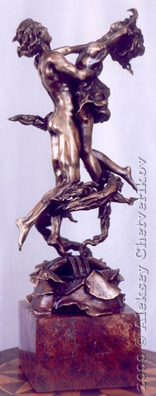 Mechtateli, 1999, 52*20*15, bronze, labradorite