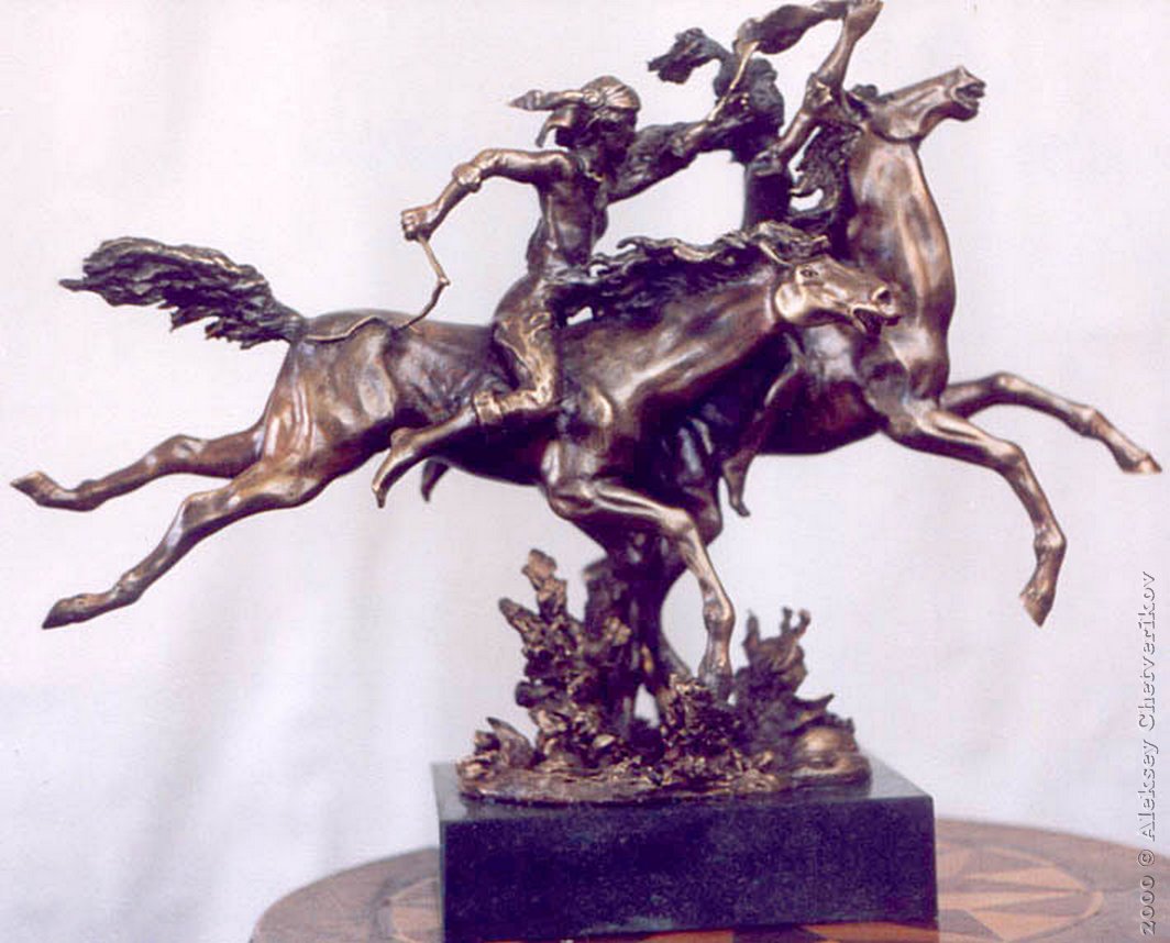 Kiyz Kuu, 1999, 34*43*15, bronze, gabbro