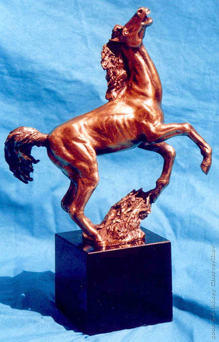 Perviyy, 1998, 30*20*10, bronze, gabbro