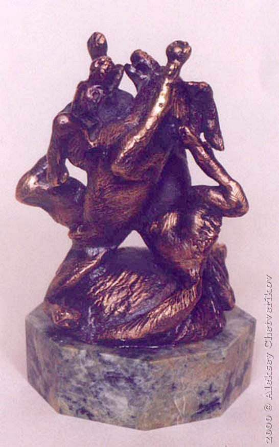 Boy, 1999, 11*7*7, bronze, serpitinite